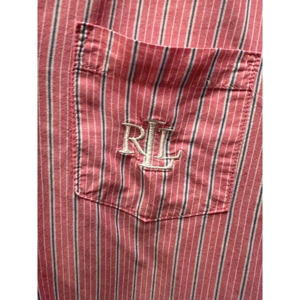Lauren Ralph Lauren Pajama Top Size L Cozy Sleepy Preppy Comfy